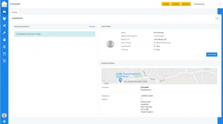 Dashboard screenshot